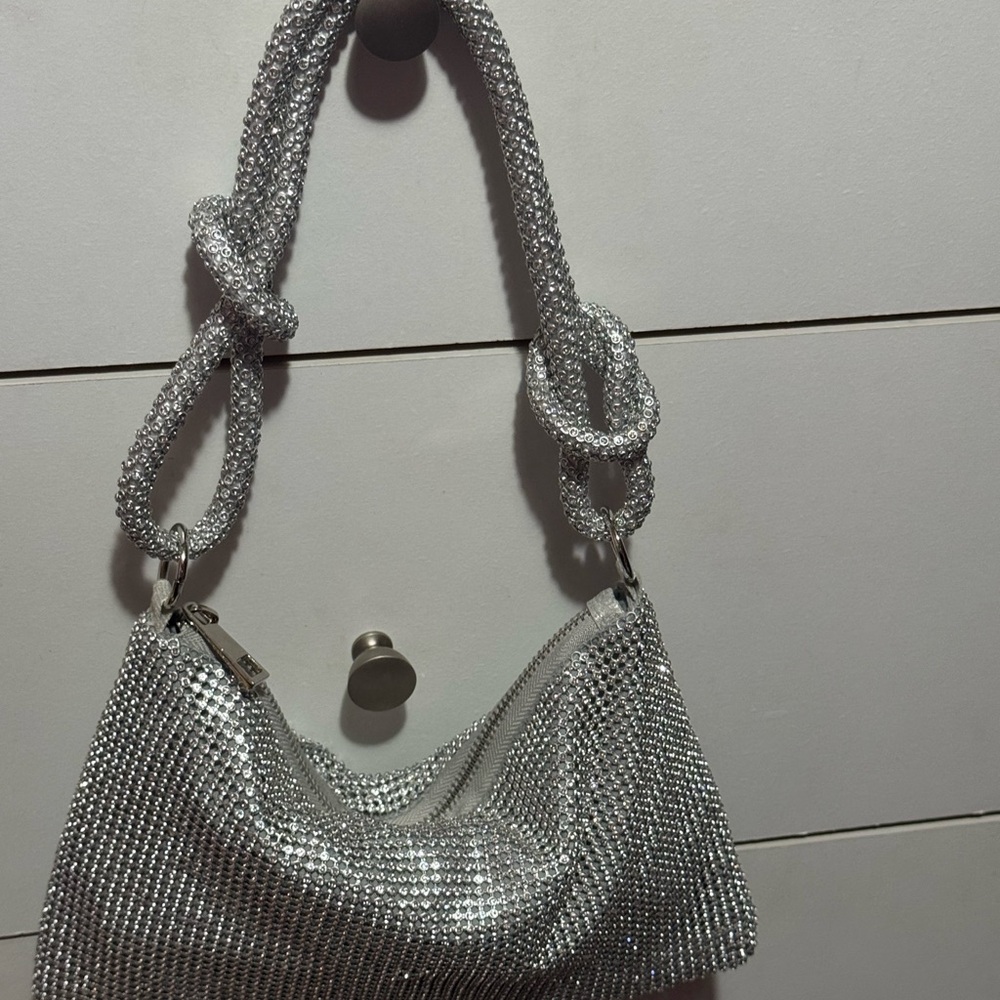Elegant Silver Women's Bag